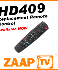 ZAAPTV HD409 Replacement Remote Control